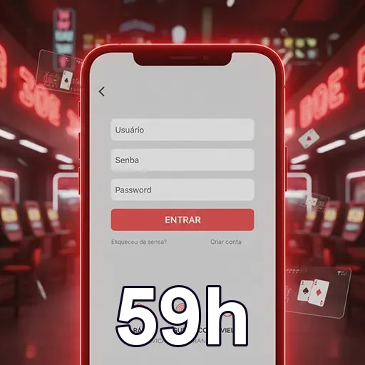 Celular com login seguro no app oficial 59h